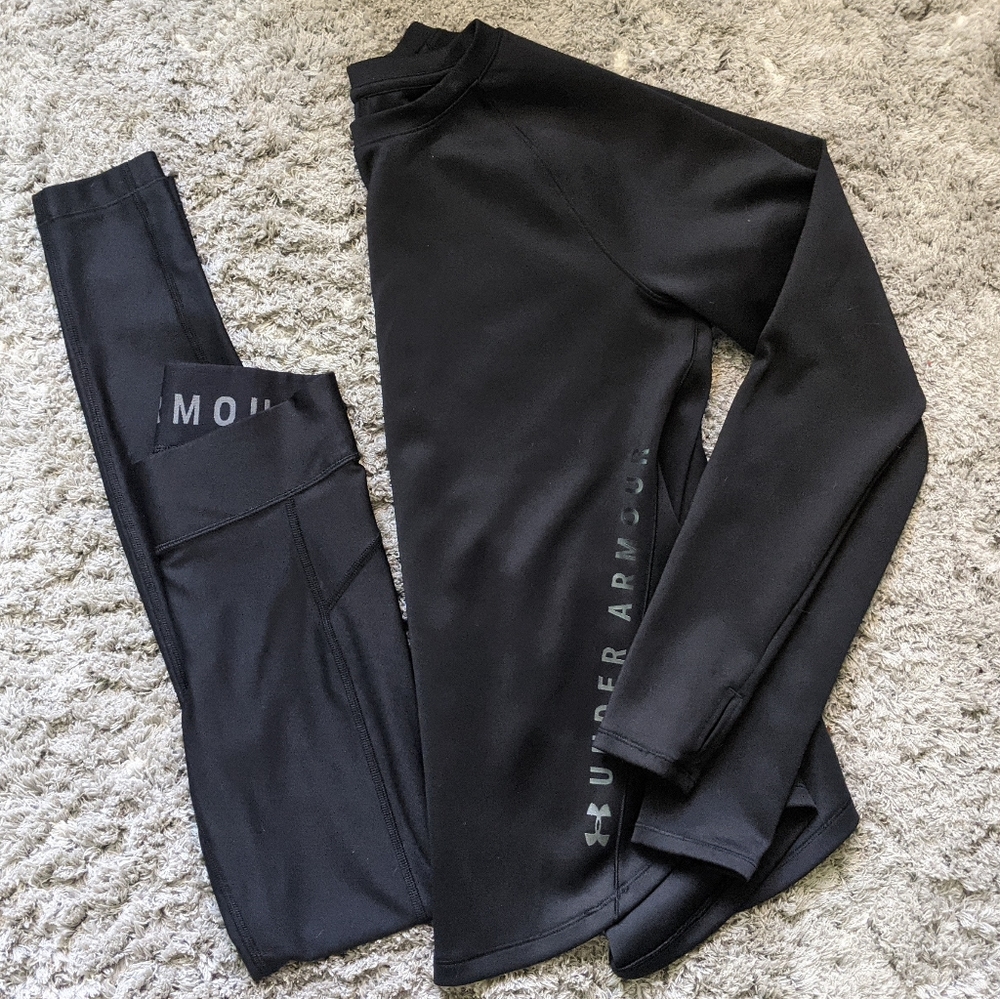 Under Armour Black Cold Gear Set